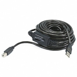 Monoprice USB 2.0 Active Cable, 33ft.L, Black 7531