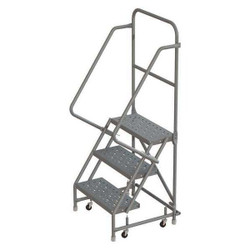 Tri-Arc Rolling Ladder,Steel,3 Steps,450lb. WLSR103166