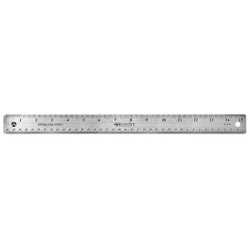 Westcott Ruler,15 Inch,Stainless Steel 10416