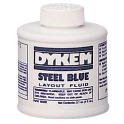 Dykem Layout Fluid,Blue,4 oz.,Bottle 80300