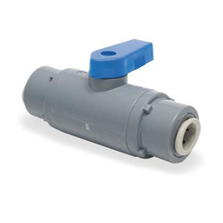 Sim Supply PVC Ball Valve,Push to Connect,1/4 in  6381790