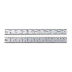Starrett Steel Rule,Flexible,12 In,16R Grad C316R-12