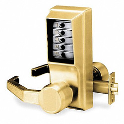 Kaba Push Button Lock,Entry,Antique Brass LL-1011-05-41
