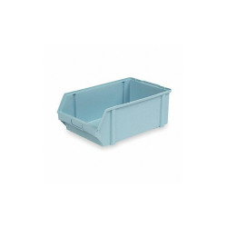 Lewisbins Hang and Stack Bin,Light Blue,PP,7 in PB50-F Lt Blue