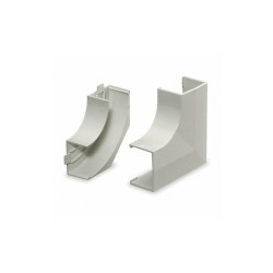 Hubbell Wiring Device-Kellems Flat Elbow Base and Cover,White PL1FEBC