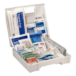First Aid Only First Aid Kit w/House,130pcs,2.5x8",WHT FAO-132