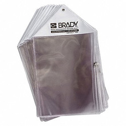Brady Scafftag Permit Wallet,Plastic PW-PW A4 1