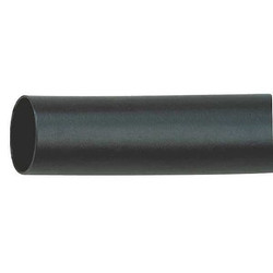 Insultab Shrink Tubing, Food Grade,6 in,Blk,PK5 HS-614 3/16 Blk 6