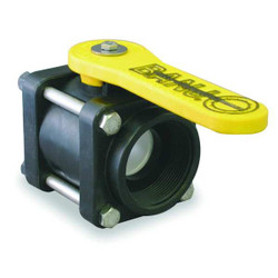 Banjo Manual 2-Way Ball Valve,NPT,Polypro V125FP