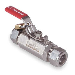 Ham-Let Manual 2-Way Ball Valve,Comp,316 SS H-700-SS-L-3/8-T-LD