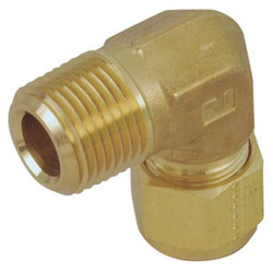 Parker Elbow, 90,Brass,A-LOKxM,3/4In 12MSEL12N-B