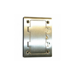 Hubbell Wiring Device-Kellems Floor Box Cover,Rectangular,Brass S3826