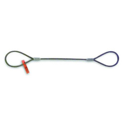 Lift-All Wire Rope Sling,2 ft L,1,300 lb Load Cap 14IEEX2