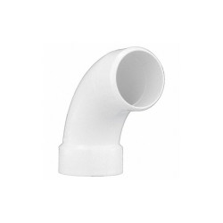 Sim Supply 90 Long Sweep Street Elbow, 3 in, PVC  06063