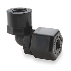 Parker Elbow, 90,Polypropylene,CompxF,3/8In P6FE4