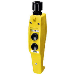 Hubbell Wiring Device-Kellems PendantCntrlStation,DeadEnd,2Buttn,Ylw CPB20