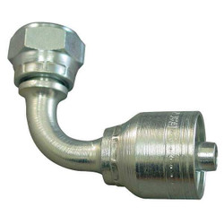 Aeroquip Crimp Fitting,90 deg.,3/8" ID,M22-1.5,F 1A10DSB6