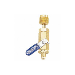 Yellow Jacket Ball Valve, 180 Deg, 8 1/2 in L, Brass 93844