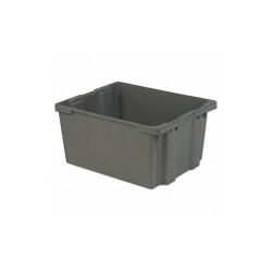 Lewisbins Stk and Nest Ctr,Gray,Solid,Polyethylene SN3024-15 Gray