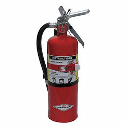 Amerex Fire Extinguisher,Steel,Red,ABC B402T
