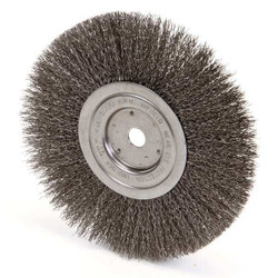 Weiler Wire Wheel Brush,Arbor,8 In.,3/4 In. W 93121