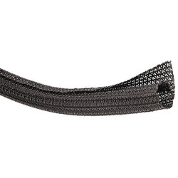 Techflex Braided Sleeving,0.375 In.,100 ft.,Black F6N0.38BK100