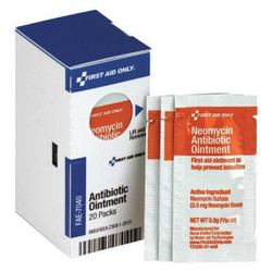 First Aid Only Topical Antibiotic,0.9g,Packet,PK20 FAE-7040