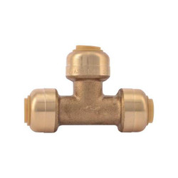 Sharkbite Tee,Push Fitting,1/4 in. U358LF