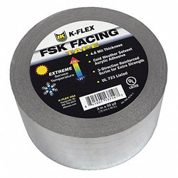 K-Flex Usa Pipe Insulation Tape,Silver,150 ft.,4inW 800-TAPE-ALFSK-4A