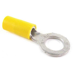 Sta-Kon Ring Terminal,Yellow,12 AWG,10 AWG,PK50 10RC-6