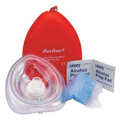 First Aid Only CPR Mask Kit,Adult,6 Pieces M573-AMBU