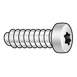 Sim Supply Thread Rolling Screw,M2.5,Pan,5mm L,PK25  1PU32