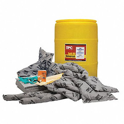 Brady Spc Absorbents Spill Kit, Universal, Yellow SKA-55