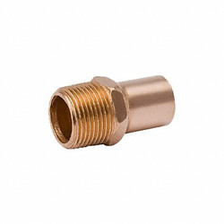 Streamline Adapter,Wrot Copper,1/2" Tube,FTGxMNPT W 01431