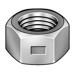 Sim Supply Locknut,1/4"-20,Znc,Stl,7/16in,100PK  CLNI20250-100P