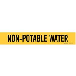 Brady Pipe Marker,Non-Potable Water,2 1/4in H 7203-1