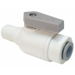 Parker Acetal Ball Valve,Push x MNPT,1/4 in LFPP4VMC6