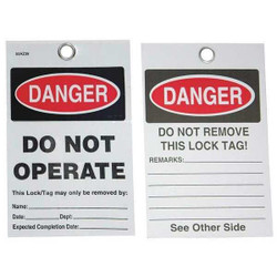 Badger Tag & Label Self-Laminating Danger Tag,5in H,PK25 132