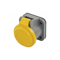 Hubbell Single Pole Connector,Non-Met Cover,Yllw HBLNCY