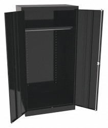 Tennsco Storage Cabinet,72"x36"x24",Black,1Shlv  7124BK