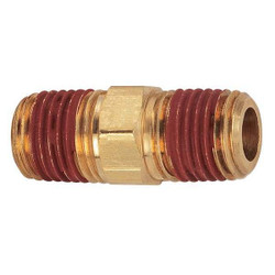 Parker Reducing Hex Nipple, Brass, 3/4 x 1/2 in VS216P-12-8