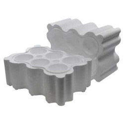 Polar-Tech Foam Insert,Six Wine Bottles,White  746T