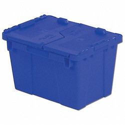 Orbis Attached Lid Container,Blue,Solid,HDPE FP06 Blue