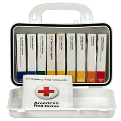 First Aid Only First Aid Kit w/House,65pcs,2 3/8x4",WHT  238-AN