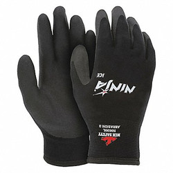 Mcr Safety Coated Gloves,Palm and Fingers,2XL,PR N9690XXL