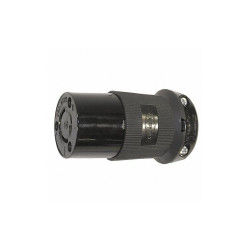 Hubbell Locking Connector,Hinged,20 A,L6-20R HBL2323VBK