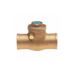 Milwaukee Valve Low Lead Swing Check Valve,4in Overall L  UP1509 1