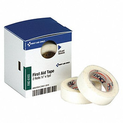 First Aid Only First Aid Tape,5yd,1/2"W,White FAE-6103