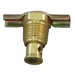 Anderson Metals Drain Cock,Brass,MNPT,1/8 In  6D909