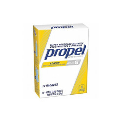 Propel Electrolytes,Powder,Lemon,16 oz.,PK10 01090
